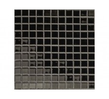 BLACK ROSE мозаика стеклянная чип 25х25х4 мм лист 295х295 мм на сетке(23шт/кор)