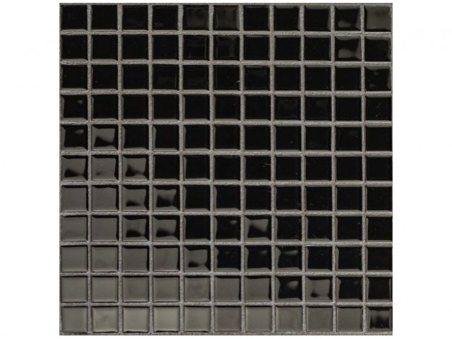 BLACK ROSE мозаика стеклянная чип 25х25х4 мм лист 295х295 мм на сетке(23шт/кор)