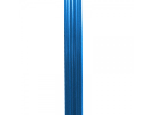Евроштакетник фигурный ШЗ-70 металлический  синий (5005)1250мм (в наличии)