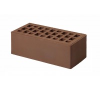 Кирпич Облицовочный М-125 пустотность 38% темный шоколад ГОСТ-530-2012  250х120х65  (1поддон-480шт)