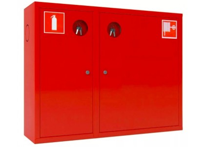 Шкаф пожарный ШП-К1-О1 (Н)3К (ШПК-315-Н3К) Стандарт 840*650*230 красный замок почтовый