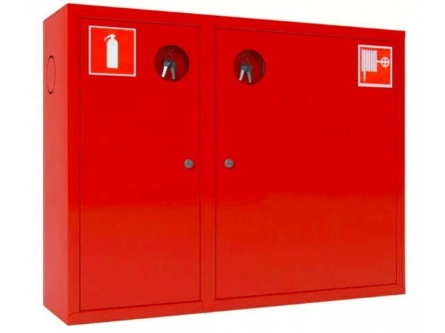 Шкаф пожарный ШП-К1-О1 (Н)3К (ШПК-315-Н3К) Стандарт 840*650*230 красный замок почтовый
