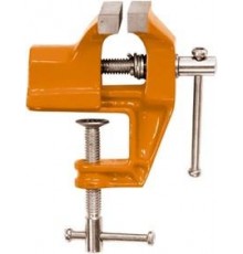 Тиски настольные  60 мм, поворотные, с зажимом, Sparta