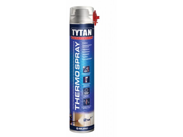 Напыляемая полиуретановая теплоизоляция професс.TYTAN Professinal THERMOSPAY 870 мл.