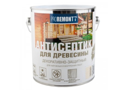Антисептик Лакра Proremontt деревозащитное средство бесцветный 2,5л