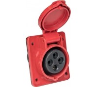 Розетка 1-местная с/п 414 3P+PE 16A 380V IP44 (PSR42-016-4) ИЭК