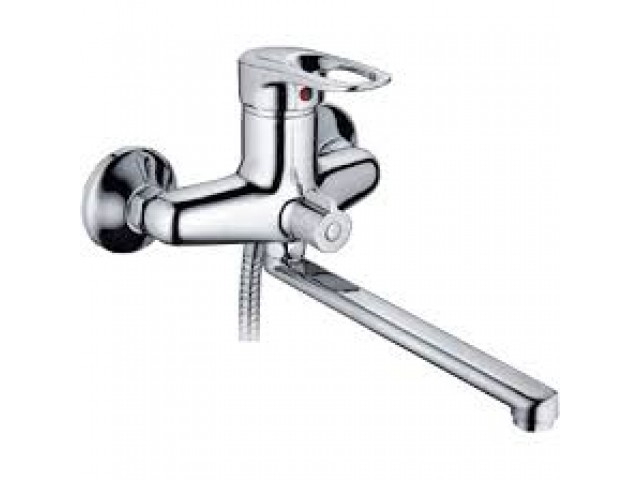 Смеситель для ванны с длинным изливом FRAP 38см латунь F2228 