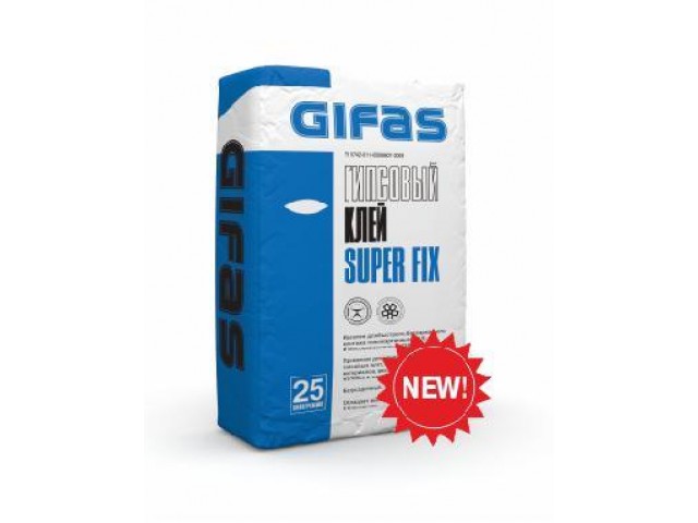 Клей Гифас для ГКЛ И ПГП  GIFAS SUPER FIX 25 кг (50) аналог Перлфикс