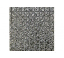 SILVERSTONE мозаика стеклянная чип 15х15х4 мм лист 300х300мм на сетке(23шт/кор)