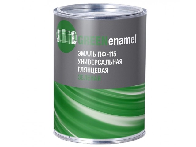 Эмаль ПФ-115 Стандарт зеленая  0,8 кг (6 шт) ДЕКАРТ