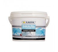 Эмаль акриловая универсальная Лакра белый матовый 2,5 кг Л-С