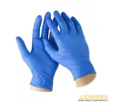 Перчатки нитриловые экстратонкие Profi, размер L,1 пара, Stayer