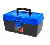 Ящик для инструментов 300 х 175 х 150 мм, пластиковый съемный лоток с ручкой, синий, Runis