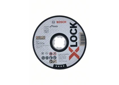 Круг отрезной по металлу 125 х 1,0 х 22 мм, X-LOCK Stand.f.INOX, Bosch