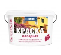 Краска ВД фасадная Лакра PROREMONTT Белая Л-С 3 кг