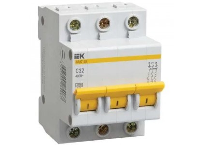 Автомат 3Р С 25А ВА 47-29 4.5кА ИЭК MVA20-3-025-C 