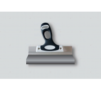 Шпатель фасадный 350 мм нержавеющий, двухкомпонентная ручка, DECOR