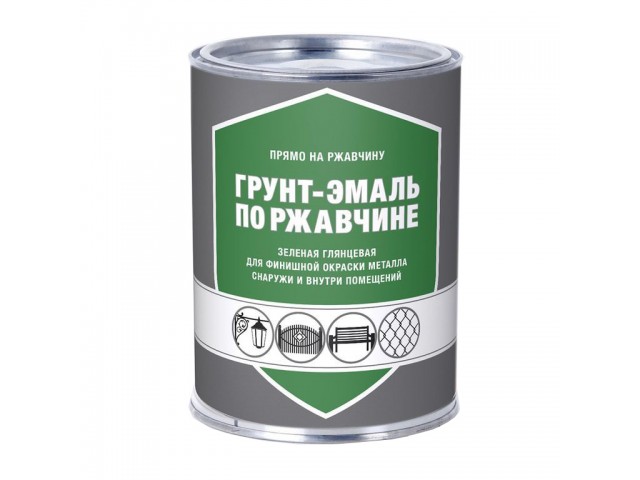 Грунт-Эмаль по ржавчине зеленый 0,8  кг  Стандарт ДЕКАРТ