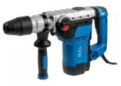 Перфоратор BULL BH 4002, 3 режима, 2-9 Дж, 40 мм, 1 зубило, 1 сверло, SDS-max, рег об, 1250 Вт, кейс