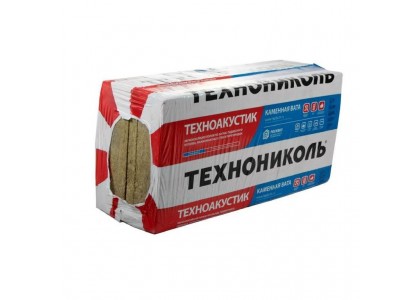 Плиты акустические ТЕХНОАКУСТИК 1200х600х50мм (0,216м3) плотность 38-45 кг/м3 (упак6шт)/32