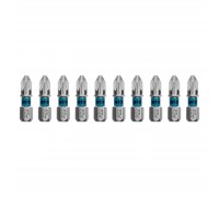 Биты крестовые PZ2 х 25 мм, 1 шт, сталь S2, шестигр Grossl