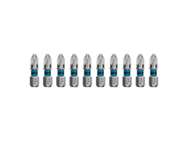 Биты крестовые PZ2 х 25 мм, 1 шт, сталь S2, шестигр Grossl
