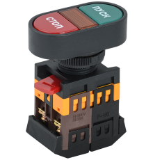 Кнопка АРВВ-22N Пуск-Стоп с подсветкой неон 240В 1з+1р