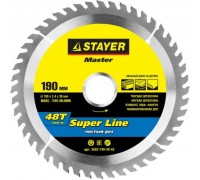Диск пильный 190 х 30 мм, 48Т, по дереву, Stayer