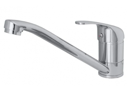 Смеситель для кухни stОмега излив 24см картридж 40мм без подводки крепление под 2 шпильки 3301-2