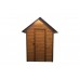 Туалет деревянный с крышей в форме Домик , с сиденьем 