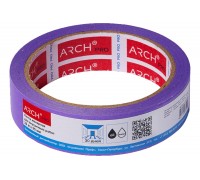 Скотч малярный 25ммх25м фиолетовый четкий край деликатная 673025