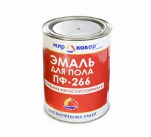 Эмаль ПФ-266 МИРКОЛОР красно-коричневая  0,9 кг
