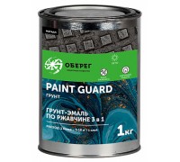 Грунт-эмаль PaintGuard по ржавчине алкидная 3 в 1 красный 1 кг