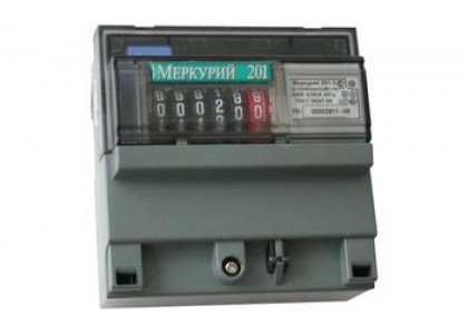Счетчик Инкотекс Меркурий 201.5 1ф 5-60А 1 класс точности, 1 тариф