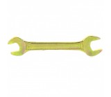 Ключ рожковый, 19 х 22 мм, желтый цинк, Сибртех