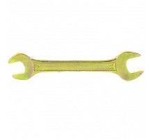Ключ рожковый, 19 х 22 мм, желтый цинк, Сибртех