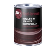 Эмаль ПФ-266 Стандарт  красно-коричневая  0,9кг ДЕКАРТ