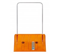 Скрепер для уборки снега 800х450мм пластиковый ковш на колесиках Sibir