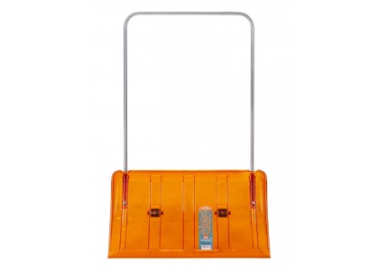 Скрепер для уборки снега 800х450мм пластиковый ковш на колесиках Sibir