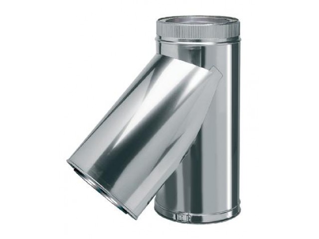 Тройник-сэндвич дымохода 45г d150/200 Профи