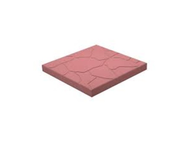 Тротуарная плитка Песчаник красная 300х300х30 мм