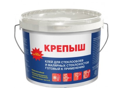 Клей Крепыш для обоев 10 кг (ведро) готовый