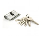 Ключевой цилиндр Arsenal А60РС 60мм ключ/ключ 5 ключей, хром TURDUS