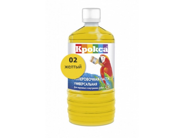 Паста колеровочная Крокса 02 желтый 0,1 л