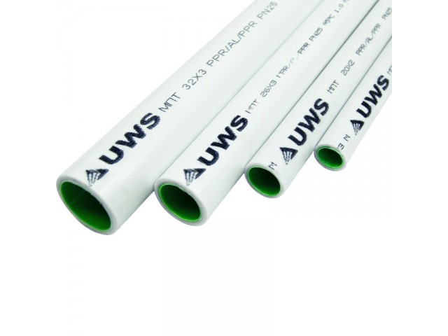 Труба металлопластиковая 32х3 многослойная UWS-STANDART PPR-AL-PPR (20) штанга 4м