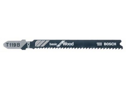 Пилки по дереву  92 х 2 мм, 3 шт, T119B, Bosch