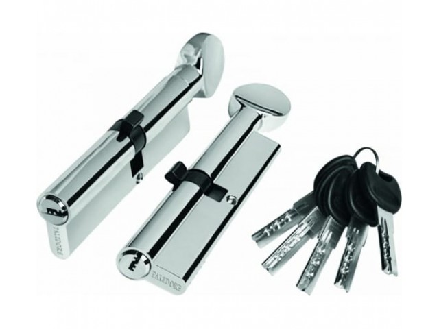 Ключевой цилиндр PALIDORE 90РС (40С/50) ключ/завертка хром, бл)