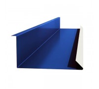 Планка примыкания нижняя 250*122*2000мм (5005) синий