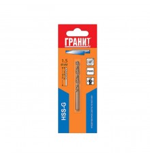 Сверло  1,5 мм х 18/40 мм по металлу HSS-G , Гранит