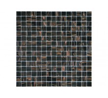 SABLE BLACK мозаика стеклянная чип 20х20х4 мм лист 327х327мм на сетке(20шт/кор)